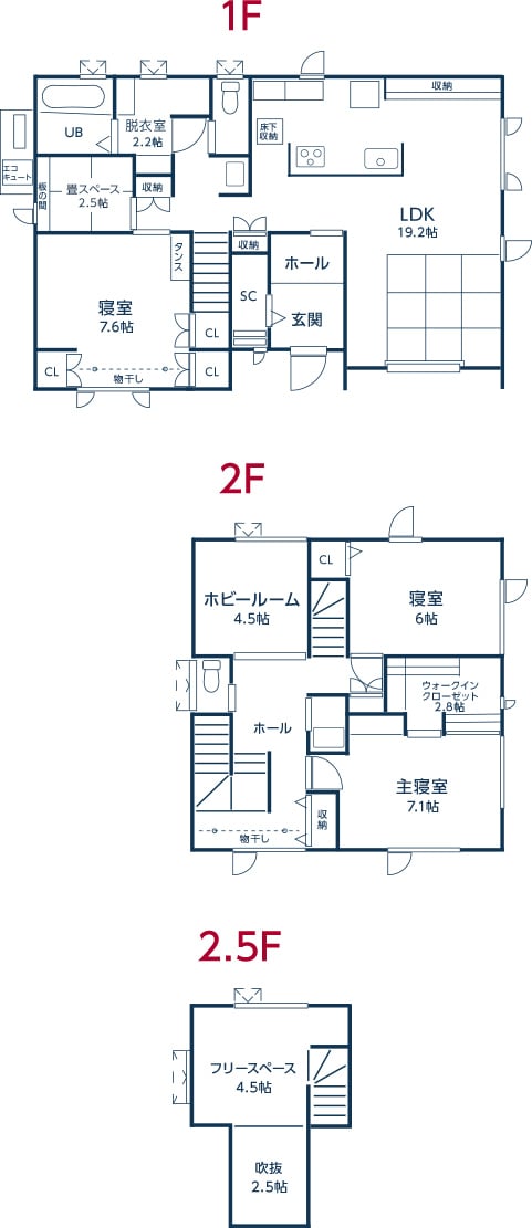 社員の自宅紹介　間取り図