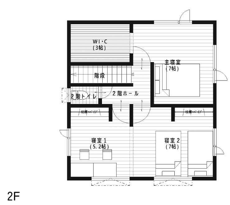 間取り図 2階