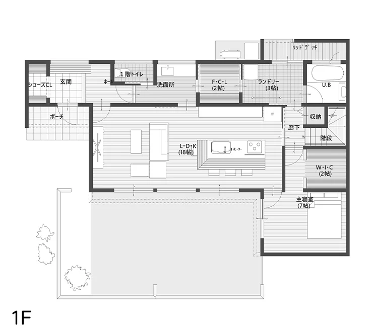 間取り図 1階