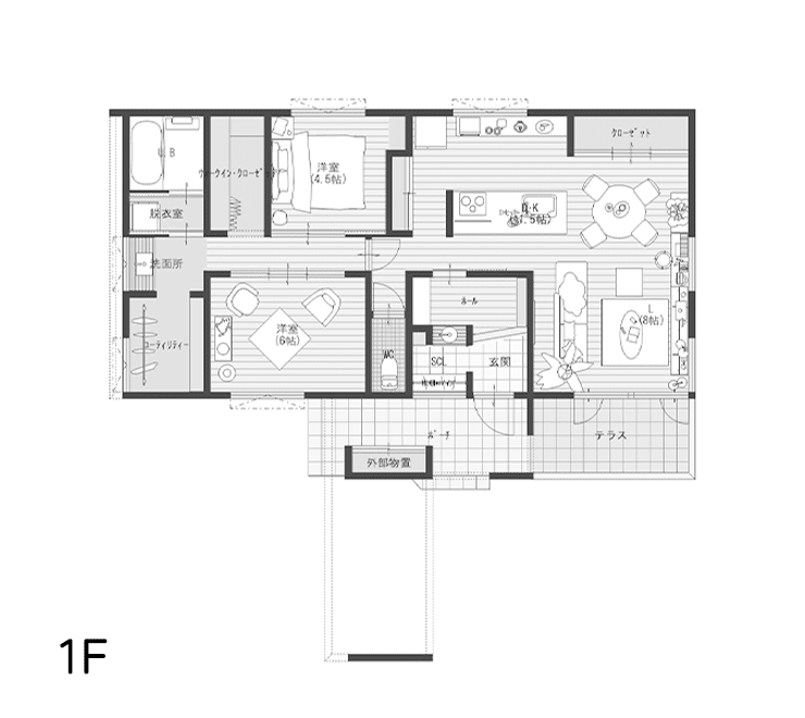 間取り図 1階